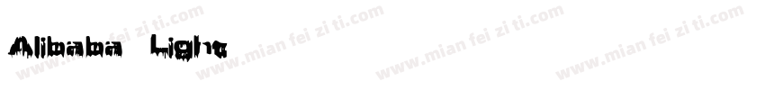 Alibaba Light 语言英文字体转换
